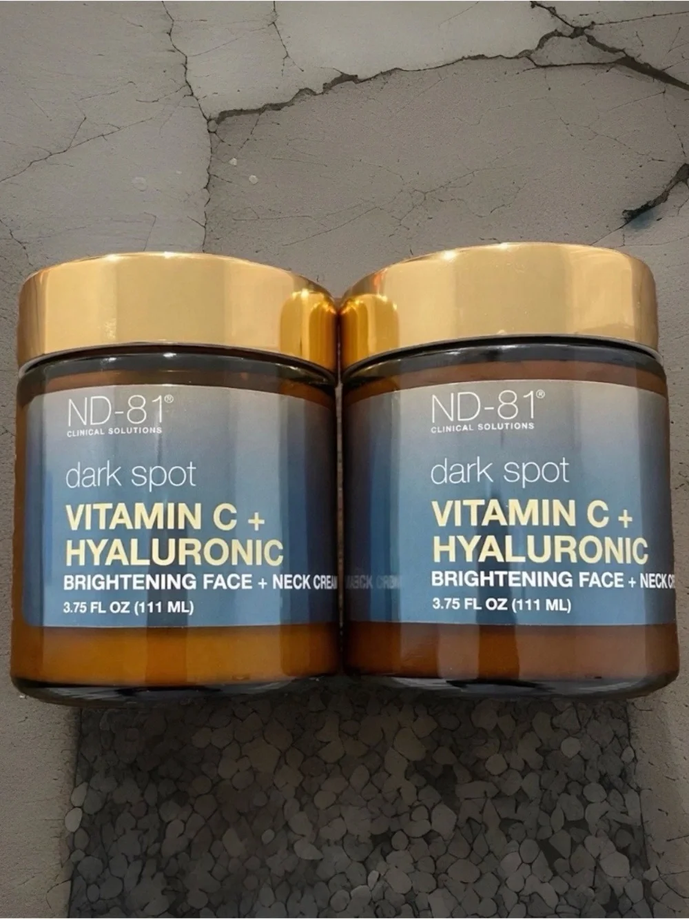 ND-81 Clinical Solutions Vitamin C Hyaluronic Dark Spot Face Neck Cream (Set 2)